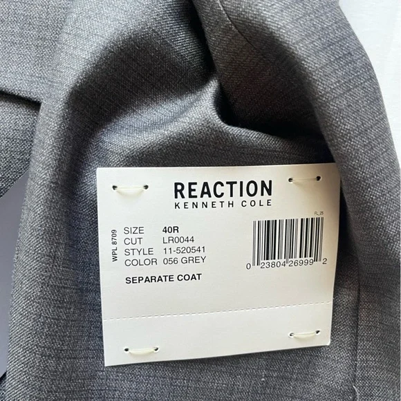 Kenneth Cole Reaction Men's Techni-Cole Suit Separate Modern Fit Suit Jacket 40R